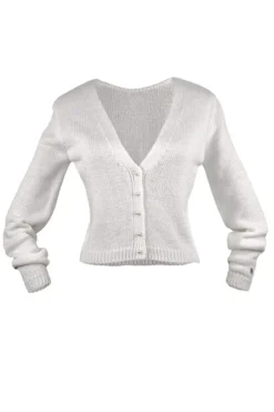 Braut Cardigan mit Perlenknöpfen