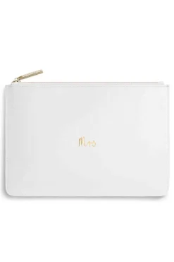 Braut-Pouch, Clutch mit Schriftzug 
