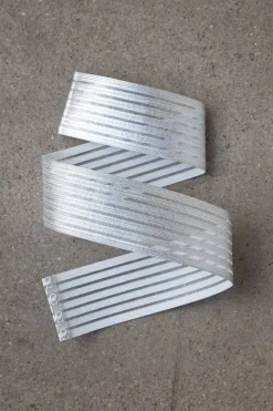 Elastischer Brautgürtel in Silber – Mailenn noni