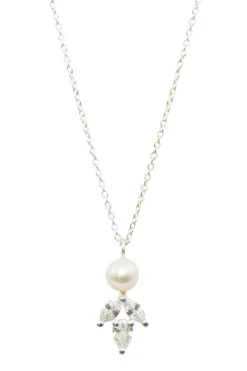 Elegante Braut Halskette mit Kristallen und Perle - Simply Delightful