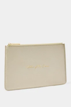 Goldfarbene Pouch 