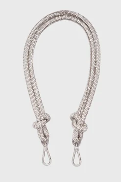 Handtaschen-Riemen – Knot Strap Crystal Silver | Weat