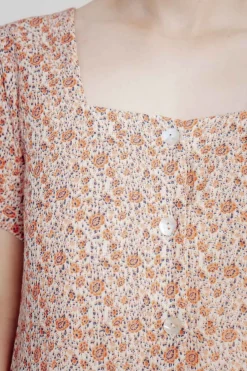 Mini-Kleid mit Blumenprint