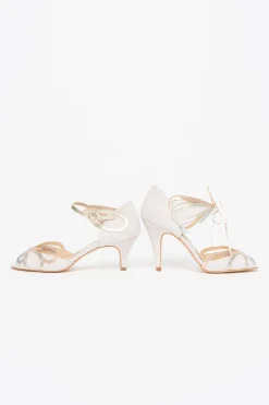 Offener Brautschuh mit Gold, Roségold, Silber - Exklusiv nur bei noni - Cecelia Blush