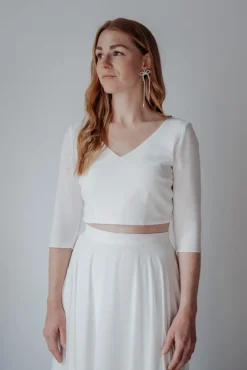 Puristisches Braut Top mit Rückendetails – Ona noni by you