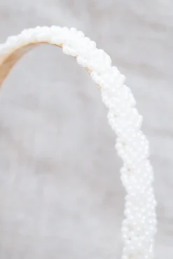 Schmaler Perlen-Haarreif | The Perfect Bridal Company