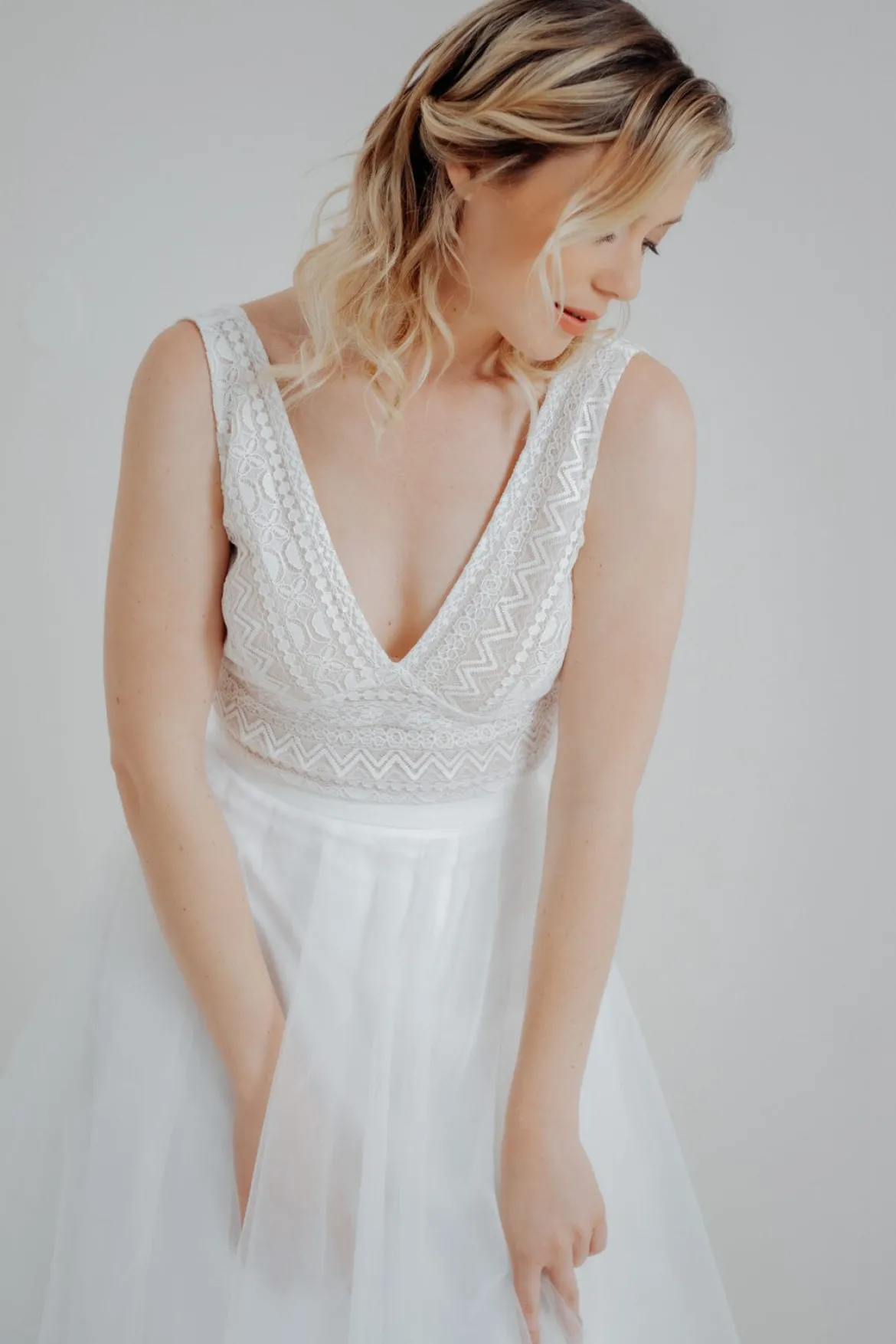 Showroom Only: Ärmelloses Top mit tiefem Ausschnitt – Jala noni Selected