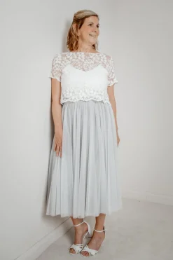 Showroom Only: Tüllrock in Grau – Maris Midi noni Selected