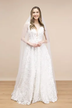 Softtüll-Schleier mit Perlenborte | The Perfect Bridal Company