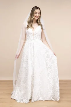 Softtüll-Schleier mit Perlenborte | The Perfect Bridal Company