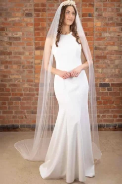 Softtüll-Schleier mit Perlenborte | The Perfect Bridal Company