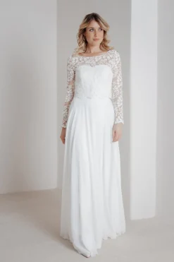Spitzentop aus Botanik-Spitze für die Hochzeit – Norine noni