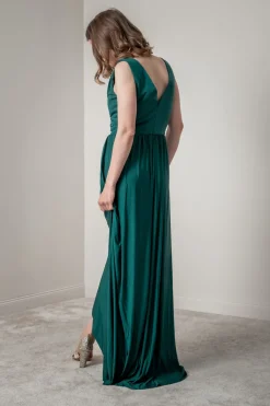 Tiefgrünes Brautjungfernkleid | Eliza & Ethan